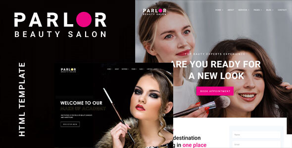 Parlor - beauty salon & make up artist html