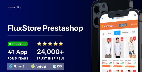 Fluxstore Prestashop - Flutter E-commerce Full App