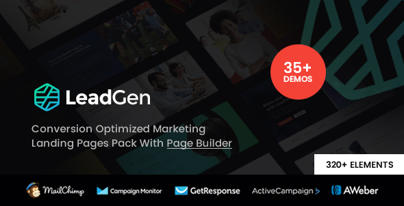 LeadGen - Multipurpose Marketing Landing Page Pack with HTML Builder