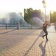 Young boy dancing. Joyful positive hipster man actively dancing near river - VideoHive Item for Sale