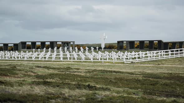 The Argentine Military Cemetery, Falkland Islands (Islas Malvinas).