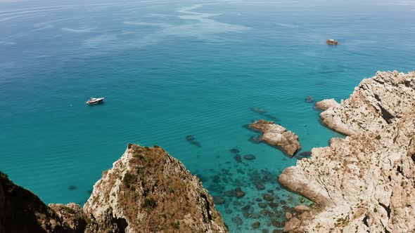Sicily Coast with Calm Ocean