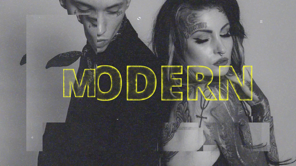 Modern Glitch Slideshow alt