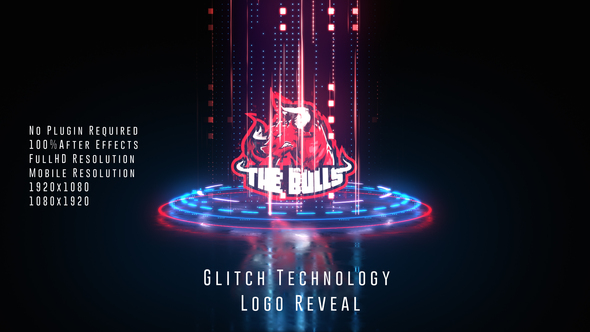Glitch Technology Logo Reveal