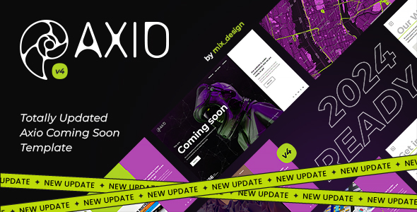 Axio – Coming Soon HTML Template