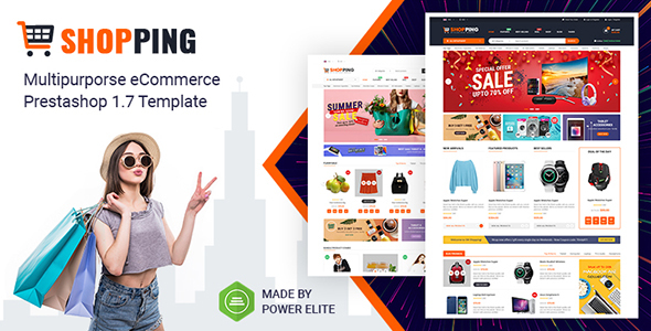 Shopping - Clean Multipurpose Responsive PrestaShop 1.7 eCommerce Theme with Mobile Layout Supported
