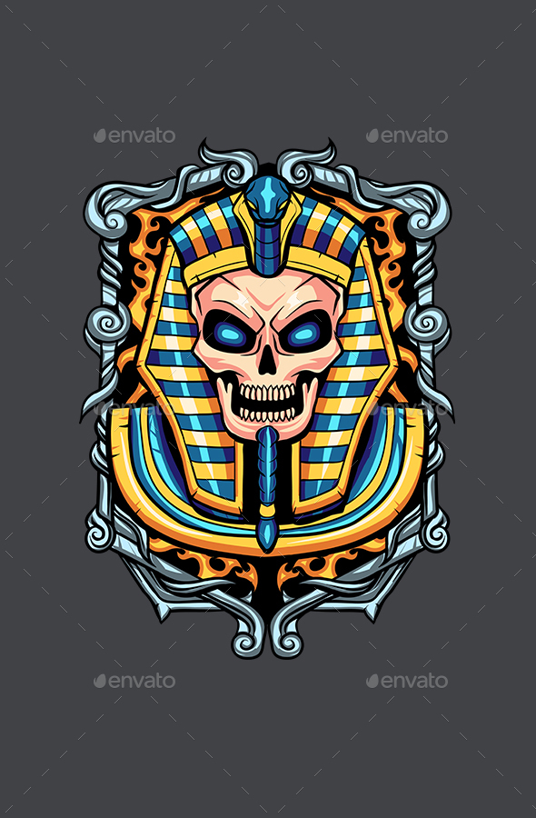 Pharaoh Skull illustration