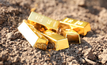 Gold bars as a symbol of chernozem value