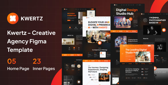 Kwertz - Creative Agency Figma Template