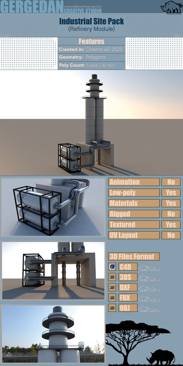 Industrial Site Pack (Refinery Module)