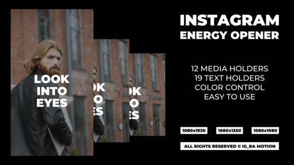 Instagram Energy Opener | FCPX