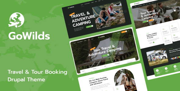 Gowilds - Travel & Tour Booking Drupal 10 Theme