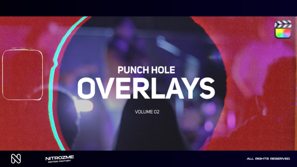 Punch Hole Overlays Vol. 02 for Final Cut Pro X alt