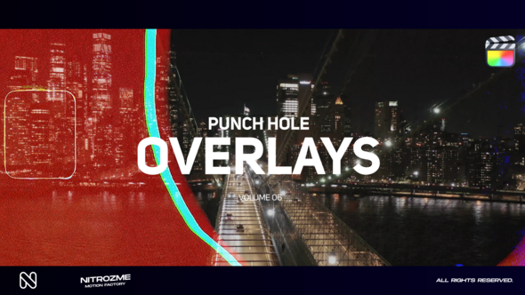 Punch Hole Overlays Vol. 06 for Final Cut Pro X alt