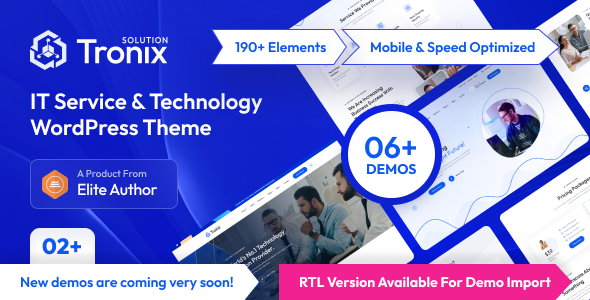 Tronix – IT Service And Technology WordPress Theme