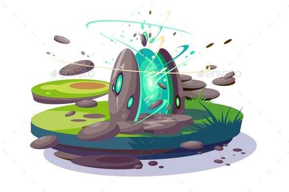 Magical Portal Amidst Stones