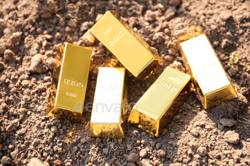 Gold bars as a symbol of chernozem value
