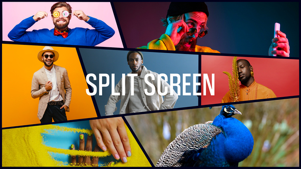 Stylish Split Screen Intro Opener | Multiscreen Slideshow  | Photo Gallery