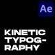 Kinetic Typography Titles | After Effects - VideoHive Item for Sale