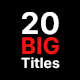 20 Big Titles - VideoHive Item for Sale