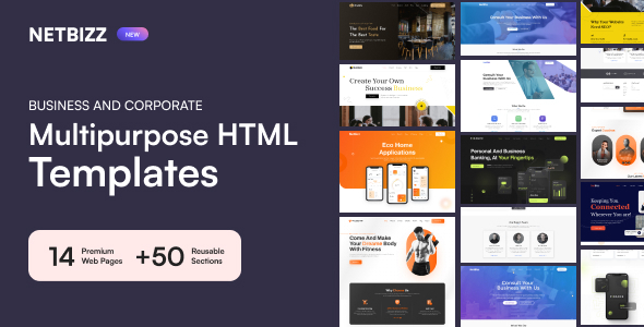 NetBizz -  Business and Corporate Multipurpose HTML Template