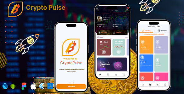 Flutter Crypto Pulse Tracker - Flutter App for Cryptocurrency