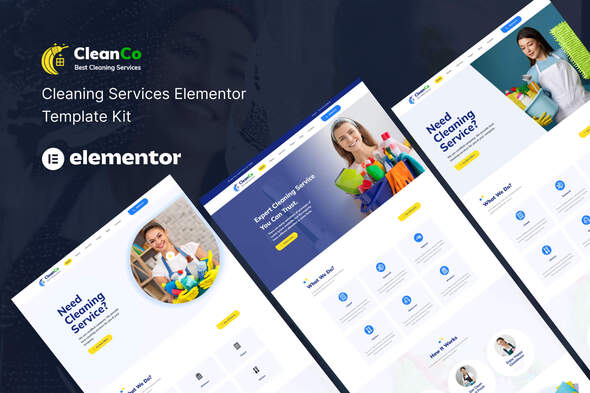 Cleanco – Cleaning Service Elementor Template Kit