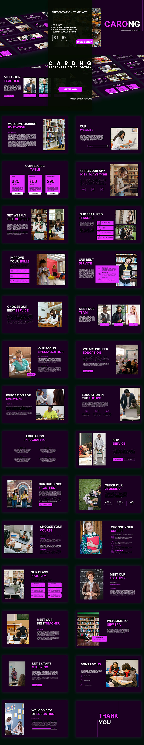 Carong - Educational PowerPoint Templates