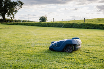 A robotic automatic lawn mower.