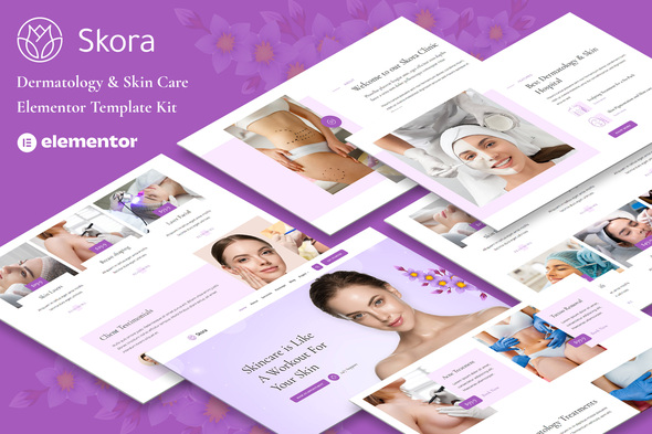 Skora  - Dermatology & Skin Care Elementor Template Kit