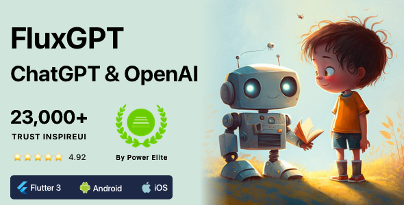 FluxGPT - Powerful ChatGPT, OpenAI Writing Assistant & Image Generator - Flutter Full App