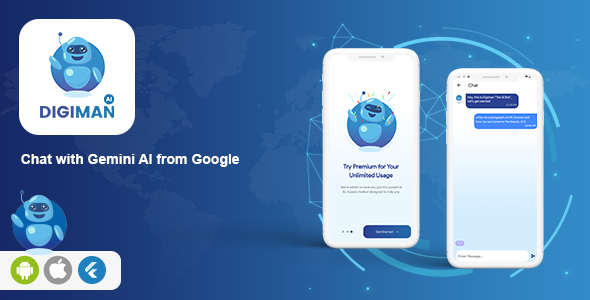 DigiManAI- Chat with Gemini AI from Google
