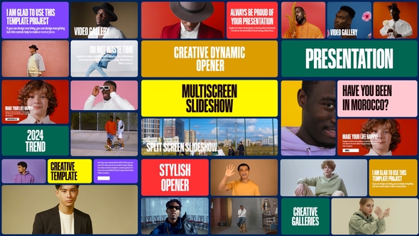 Colorful Multiscreen Slideshow | Beautiful Opener