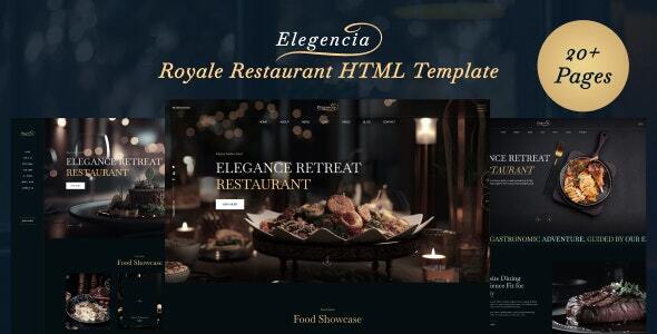 Elegencia - Tailwind CSS Royale Restaurant, Hotel & Resort HTML Template