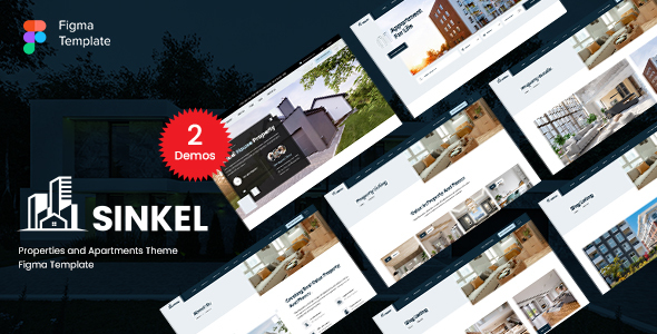 Sinkel - Single Property & Apartments Figma Template