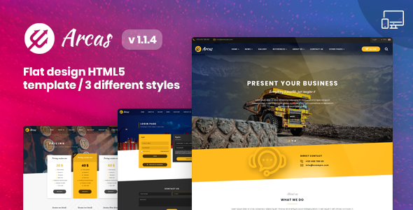 Arcas  |  Multipurpose HTML5  Template