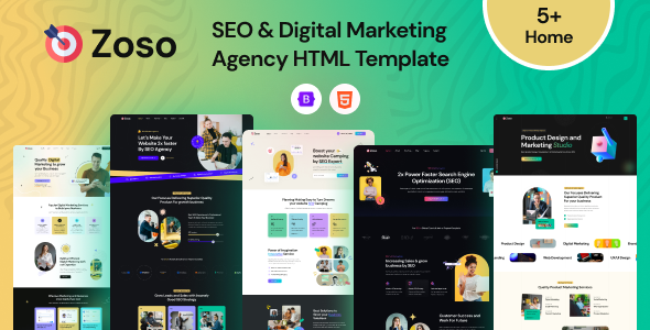 Zoso - SEO & Digital Marketing Agency HTML Template