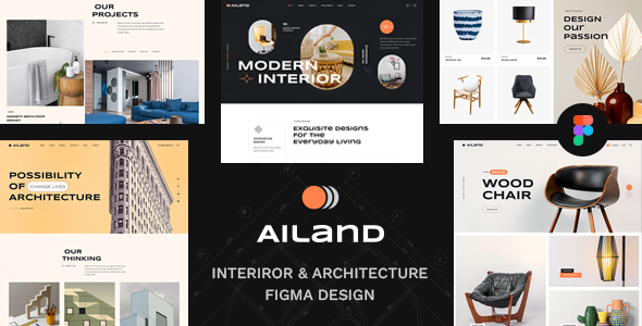 Ailand - Modern Interior & Architecture Figma Template