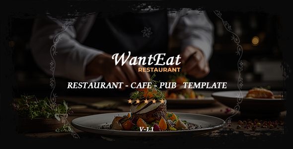 Wanteat - Responsive Restaurant / Cafe  / Pub Template