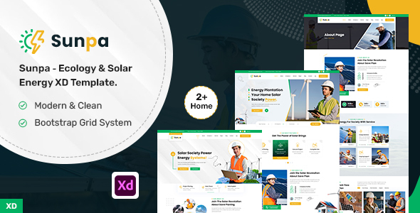 Sunpa - Ecology & Solar  Energy XD Template.