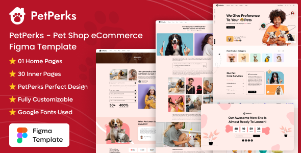 PetPerks - Pet Shop eCommerce Figma Template