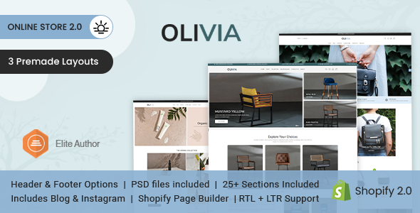 Olivia - Multipurpose Shopify Theme OS 2.0