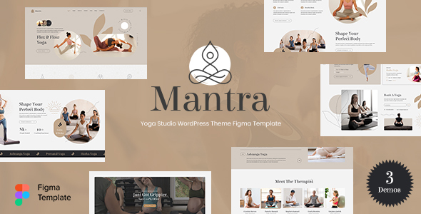 Mantra - Yoga Studio & Meditation Figma Template