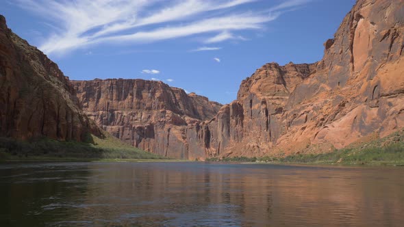 Rugged cliffs and a river