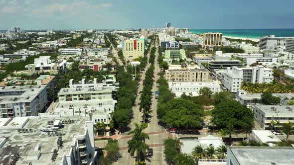 South Beach aerials drone 4k footage