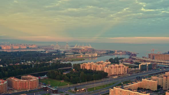 Aerial View of St. Petersburg 