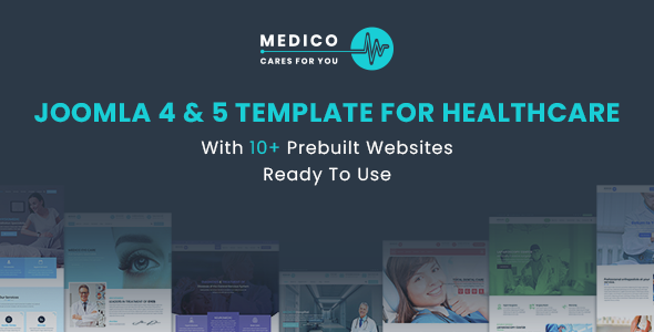 Medico - Joomla 4 & 5 Template For Healthcare With Prebuilt Websites