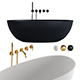 Y 5-Hole Bath Mixer and Shell Wanna by OMNIRES - 3DOcean Item for Sale