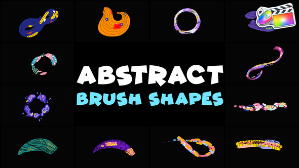 Brush Abstract Colorful Shapes | FCPX