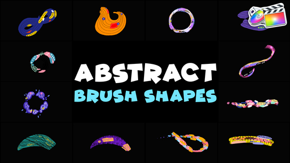 Brush Abstract Colorful Shapes | FCPX alt